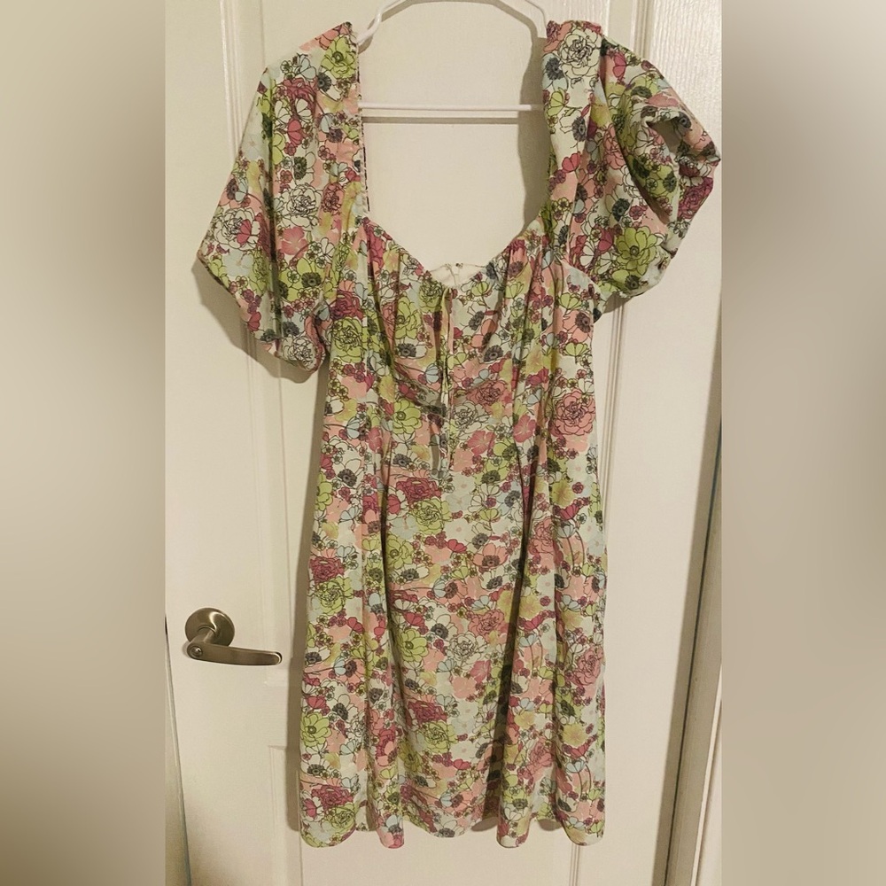 BCBGeneration Floral Dress - Pink and Green